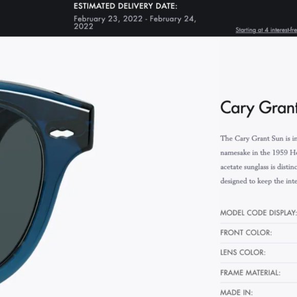 Oliver Peoples CARY GRANT SUN 48mm, 50mm MSRP$652 Chadwick Boseman’s Fav - Picture 8 of 12